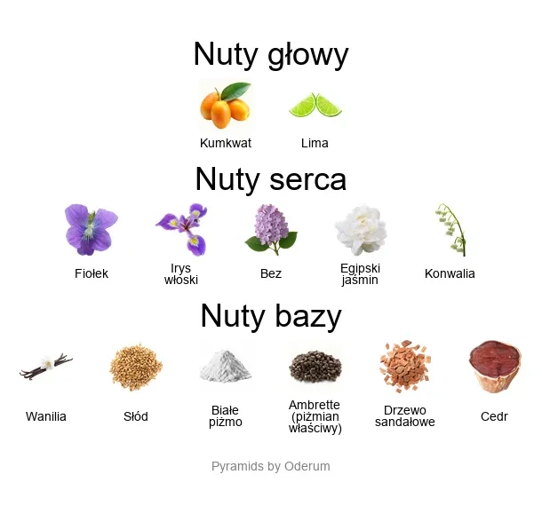 Dama Bianca EDP - piramida zapachów
